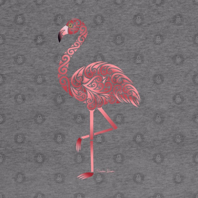 Funky Tribal Flamingo by artsytoocreations